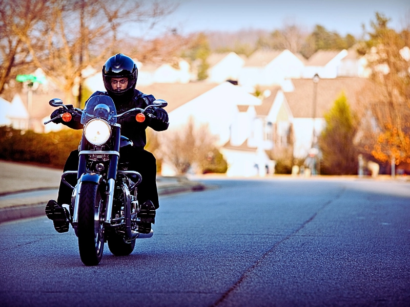 Motorcycle Rider Forced Off The Road 157525567 Altered Chute