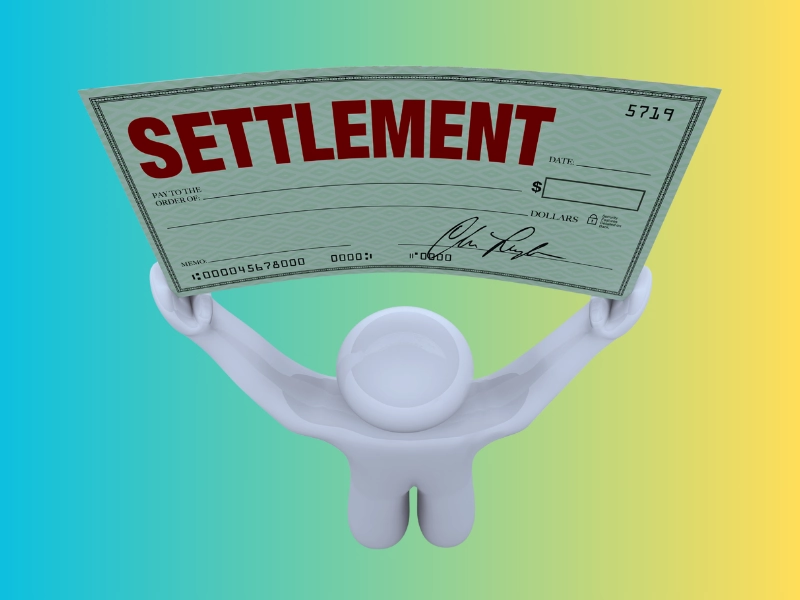 Settlement check. Car Accident Settlement Amounts