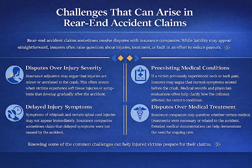 Challenges That Can Arise in Rear End Accident Claims