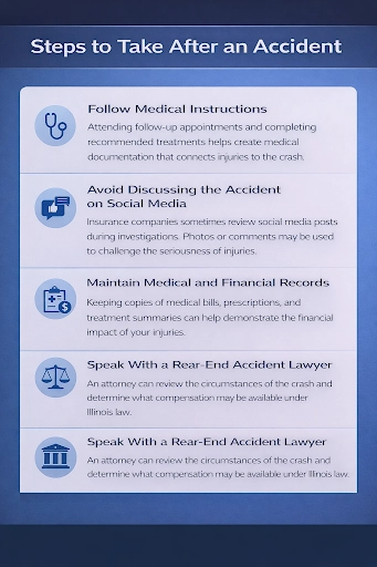 Step to take after an accident